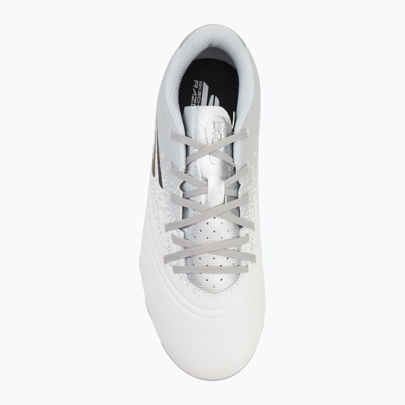 Children's football boots SKECHERS Razor 1.5 Youth Jr FG white/silver 5