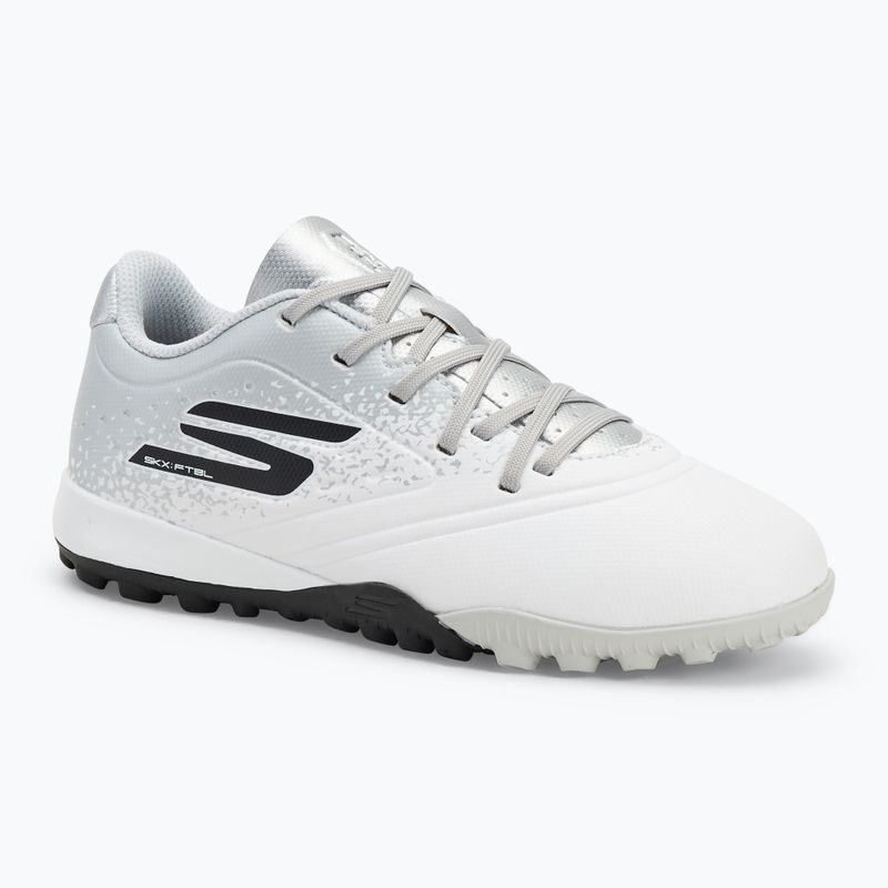 Children's football boots SKECHERS Razor 1.5 Td Jr TF white/silver