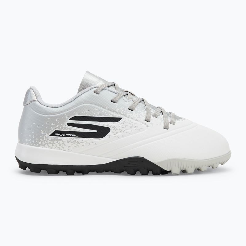 Children's football boots SKECHERS Razor 1.5 Td Jr TF white/silver 2
