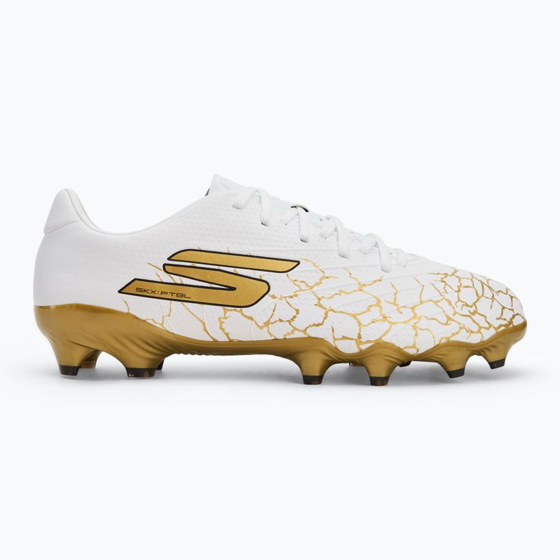 Men's football boots SKECHERS Skx_ 1.5 Academy FG white/gold 2