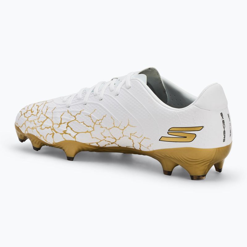 Men's football boots SKECHERS Skx_ 1.5 Academy FG white/gold 3