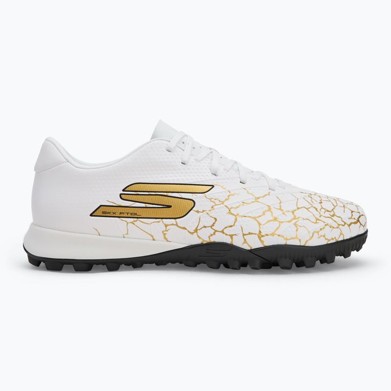 Men's football boots SKECHERS Skx_1.5 Academy TF white/gold 2
