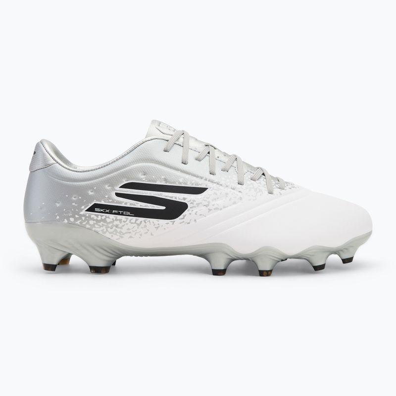 Men's football boots SKECHERS Razor 1.5 Academy FG white/silver 2