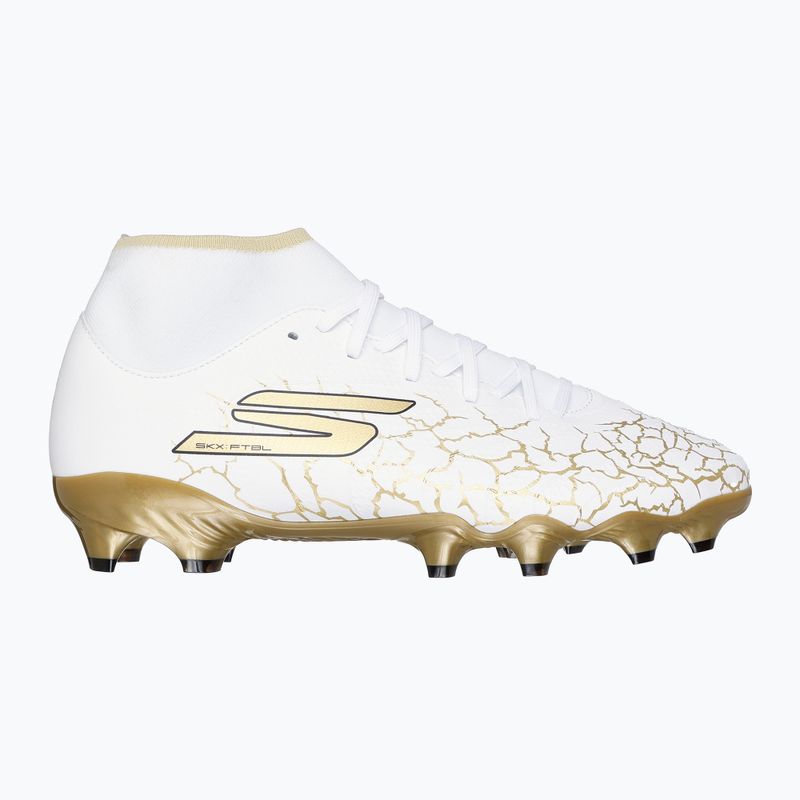 Men's football boots SKECHERS Razor 1.5 Academy FG white/gold 9