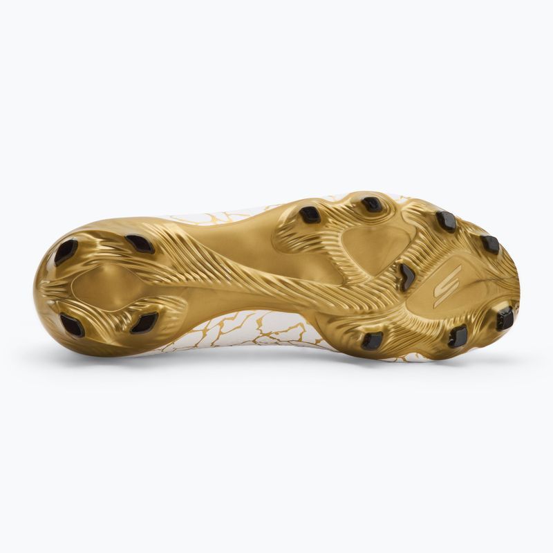 Men's football boots SKECHERS Razor 1.5 Academy FG white/gold 4