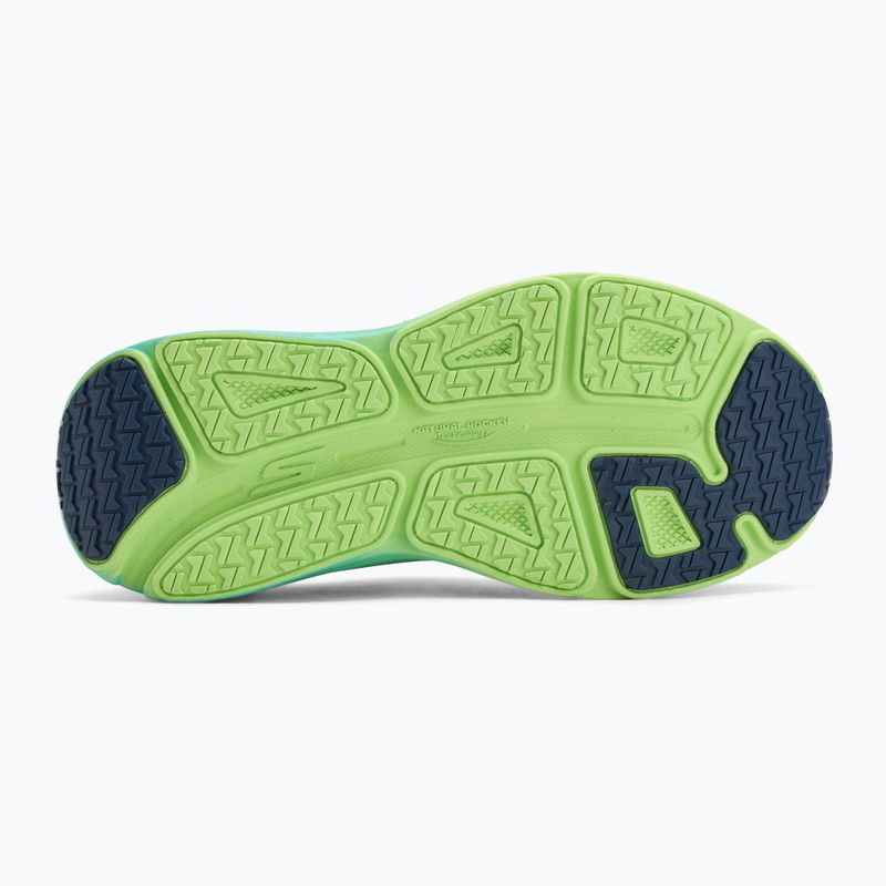 Women's SKECHERS Max Cushioning Endeavour Hallandale navy/lime running shoes 4
