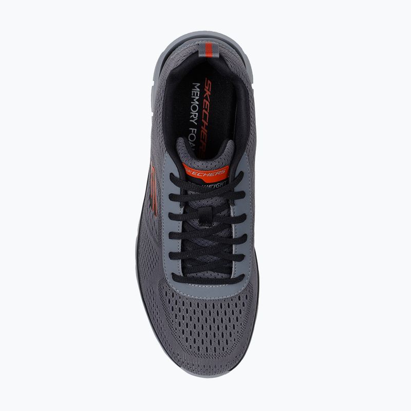 Men's shoes Skechers Track Leshur charcoal/orange 5