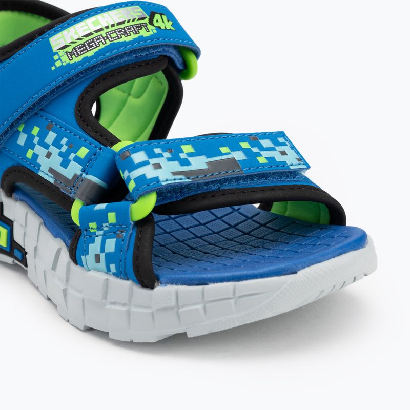 SKECHERS Mega Splash children's sandals black/blue/lime 7