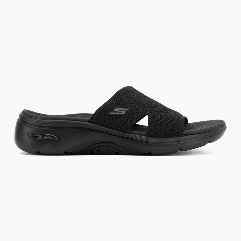 Women's slides SKECHERS Go Walk Arch Fit 2.0 Dakota black 2