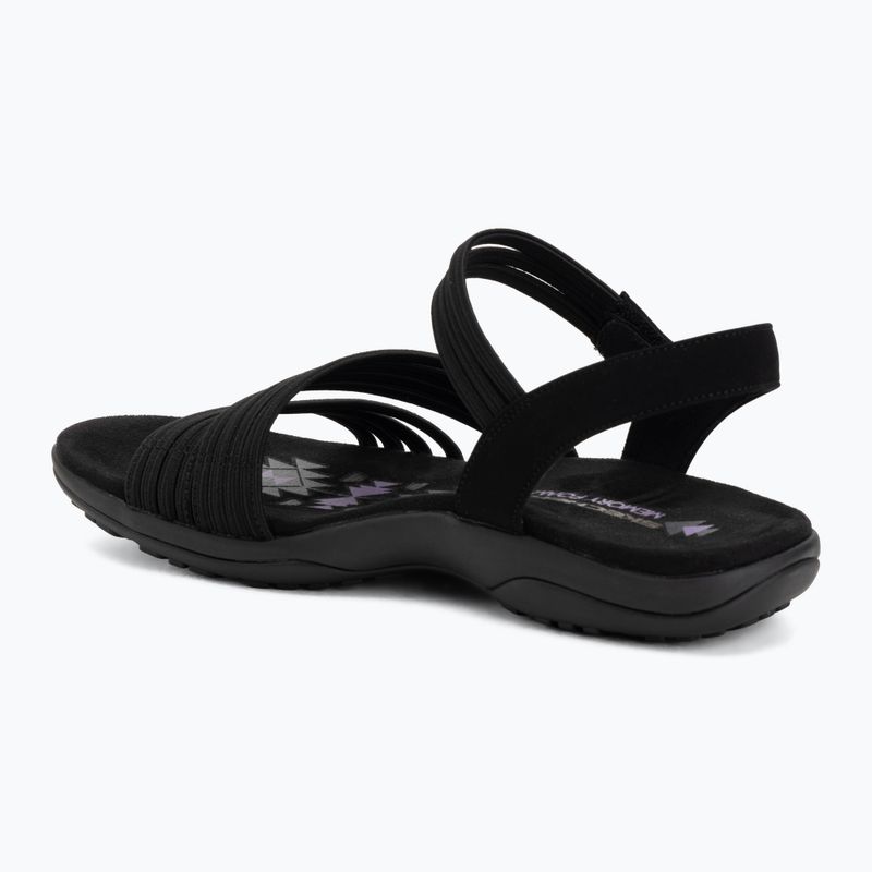 Women's sandals SKECHERS Reggae Slim Coffee Run black 3