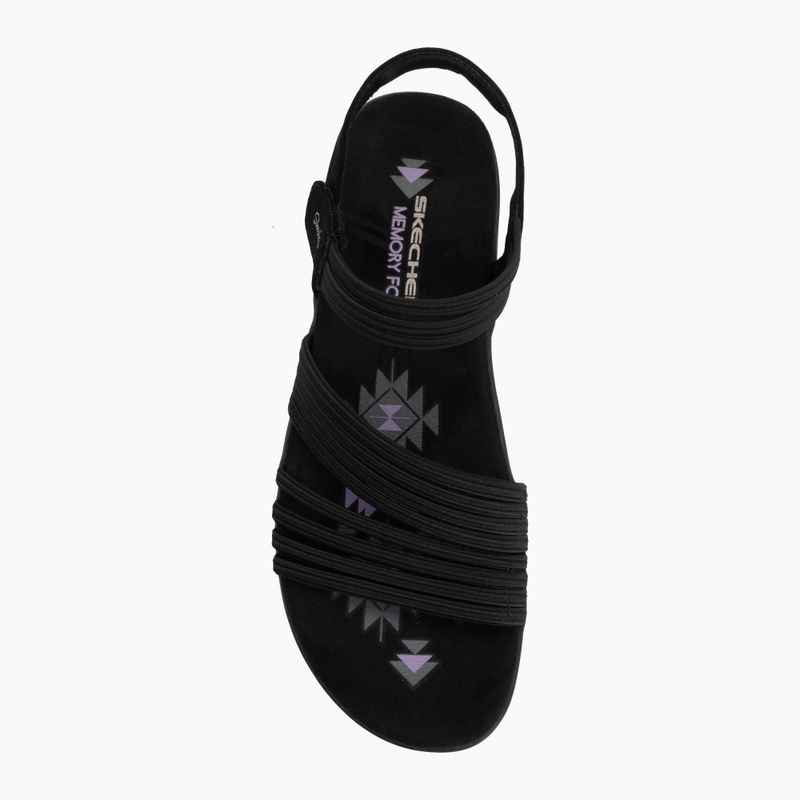 Women's sandals SKECHERS Reggae Slim Coffee Run black 5