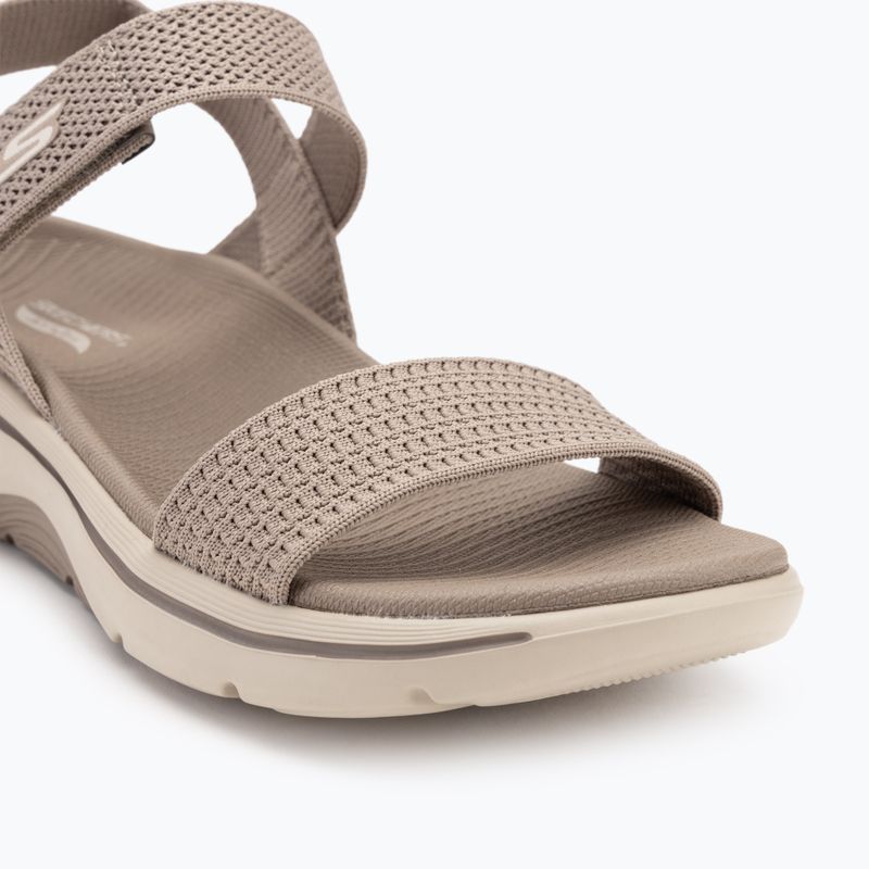 Women's SKECHERS Go Walk Arch Fit 2.0 taupe sandals 7