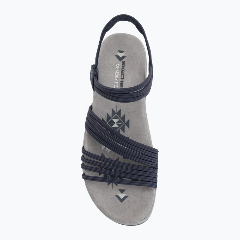 Women's sandals SKECHERS Reggae Slim Coffee Run blue 5