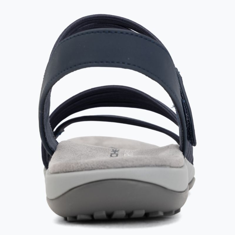 Women's sandals SKECHERS Reggae Slim Coffee Run blue 6