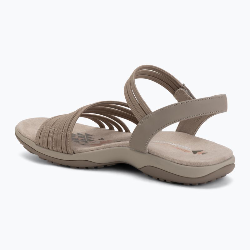 Women's sandals SKECHERS Reggae Slim Coffee Run gray 3