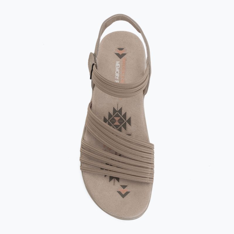 Women's sandals SKECHERS Reggae Slim Coffee Run gray 5