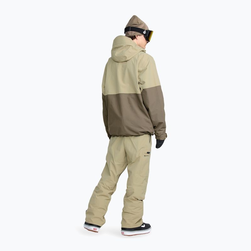 Men's snowboard jacket Volcom L Insulated GTX moss green 4