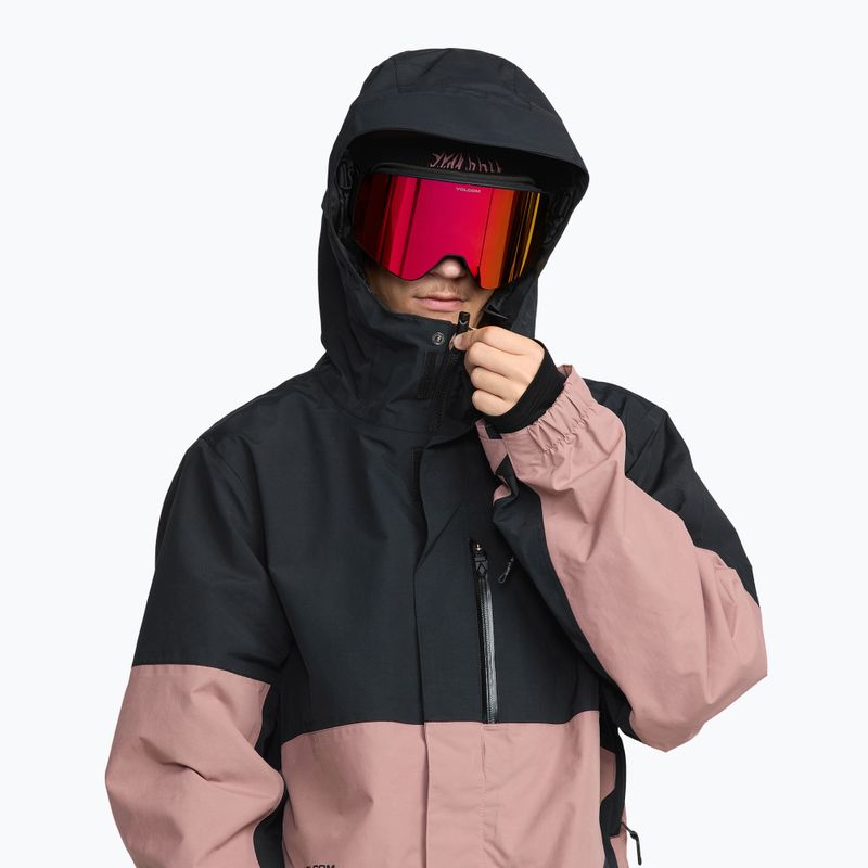 Men's snowboard jacket Volcom L Insulated GTX mauve 5