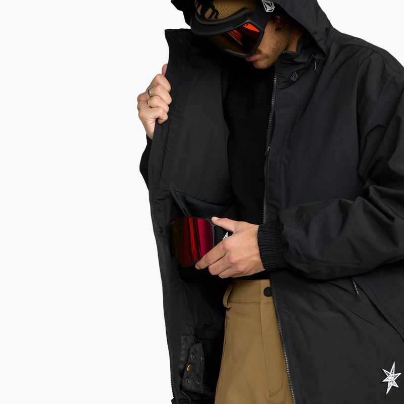 Men's snowboard jacket Volcom Longo GTX black 10