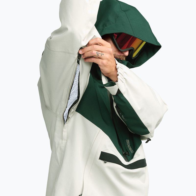 Men's snowboard jacket Volcom Brighton Pullover stone 10