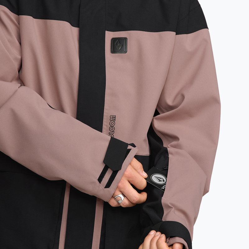 Men's snowboard jacket Volcom Kleveland mauve 10