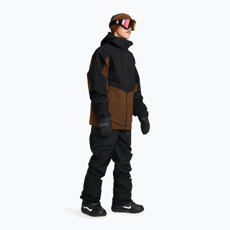Men's snowboard trousers Volcom Roan Bib Overall black 2