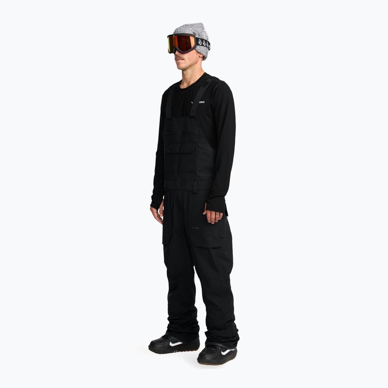 Men's snowboard trousers Volcom Roan Bib Overall black 5