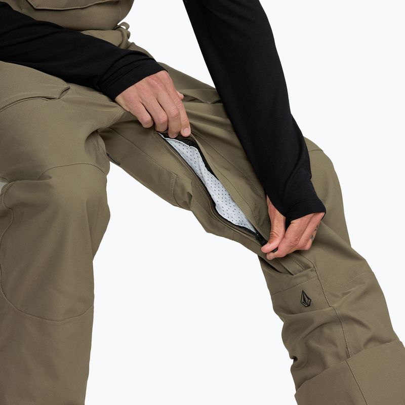 Men's snowboard trousers Volcom Roan Bib Overall military 9