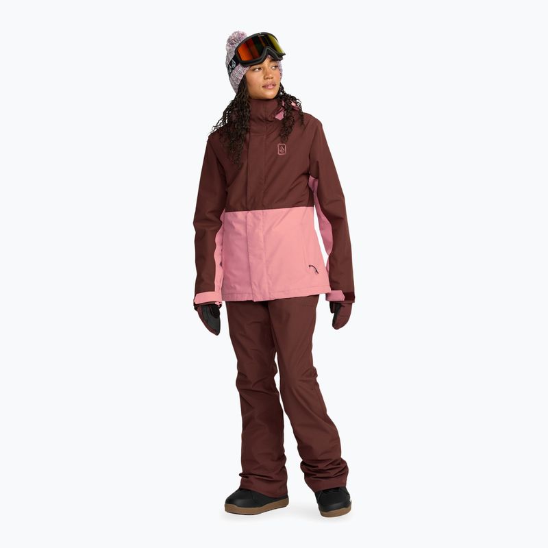 Women's ski jacket Volcom Bolt Insulated oxblood 2
