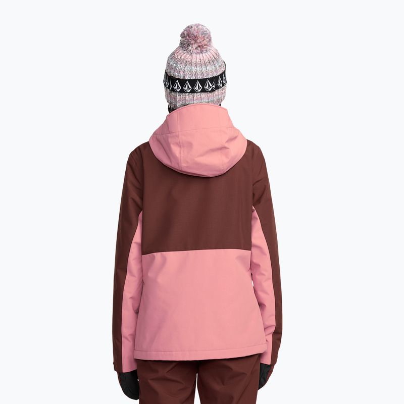 Women's ski jacket Volcom Bolt Insulated oxblood 3