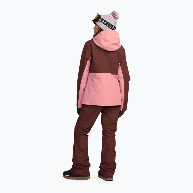 Women's ski jacket Volcom Bolt Insulated oxblood 4