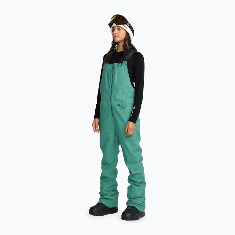 Women's ski trousers Volcom Swift Bib Overall spruce green 5