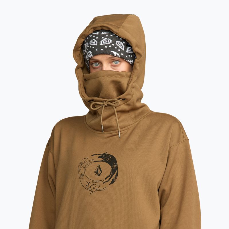Women's snowboard sweatshirt Volcom Riding Hydro P/O bronze 5