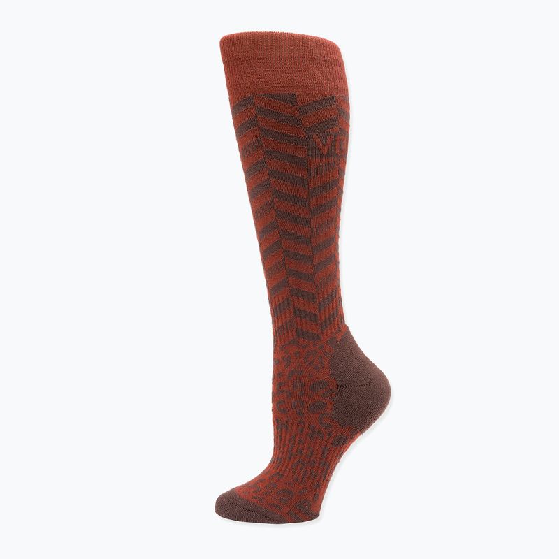 Women's ski socks Volcom Cheetah Chev Otc henna 3
