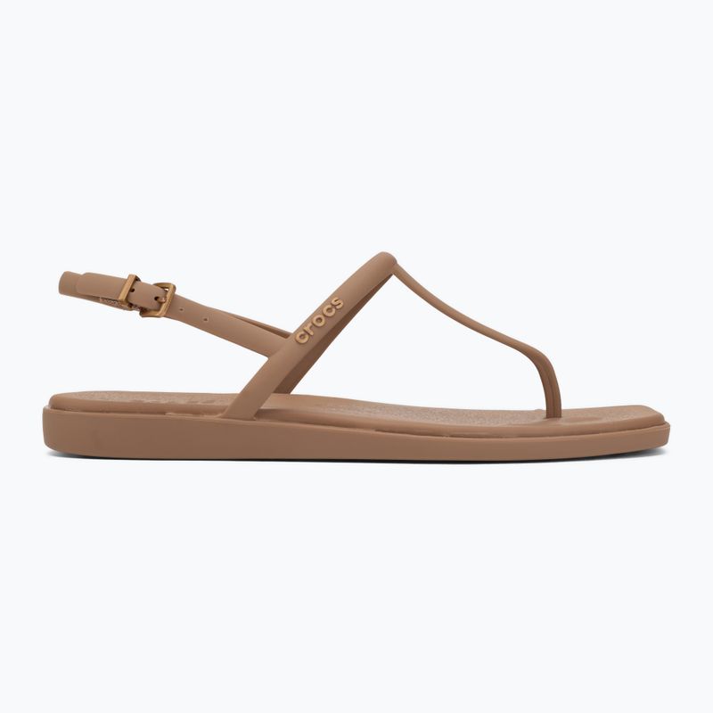 Women's sandals Crocs Miami Thong Flip milk chocolate 2