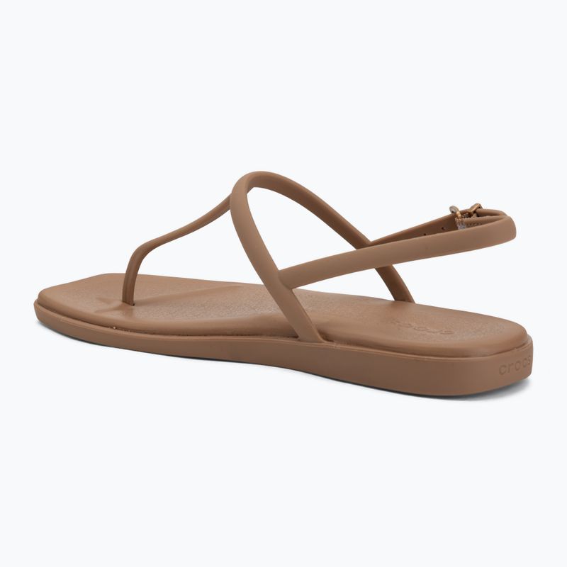 Women's sandals Crocs Miami Thong Flip milk chocolate 3