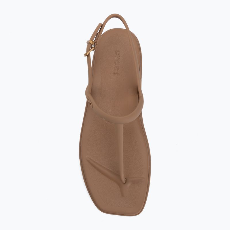 Women's sandals Crocs Miami Thong Flip milk chocolate 5