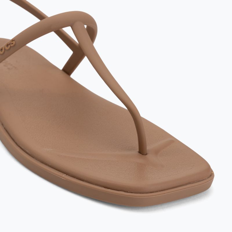 Women's sandals Crocs Miami Thong Flip milk chocolate 7