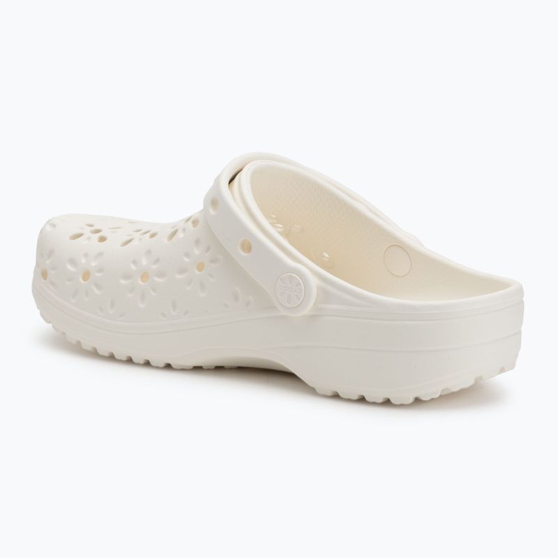 Crocs Classic Floral Cutout Clog chalk flip-flops 4