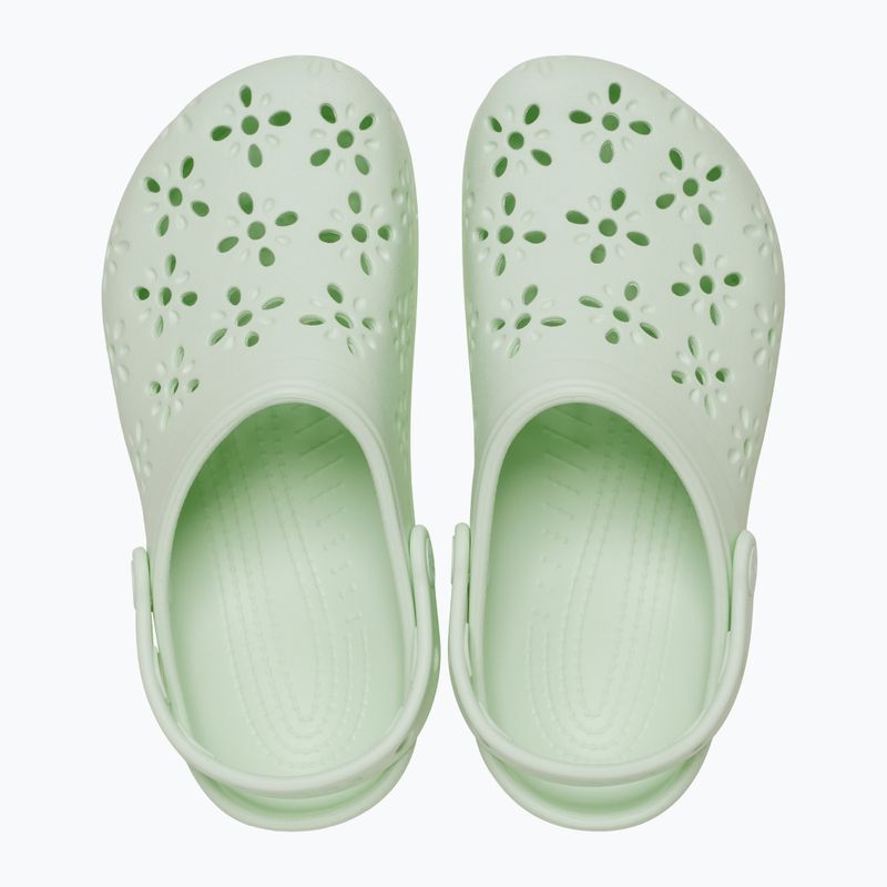 Crocs Classic Floral Cutout Clog flip-flops jade tint 2