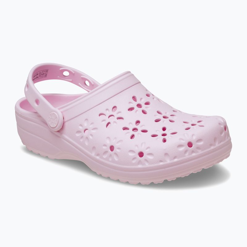 Crocs Classic Floral Cutout Clog pink milk