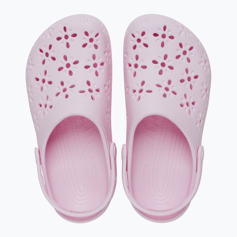 Crocs Classic Floral Cutout Clog pink milk 2