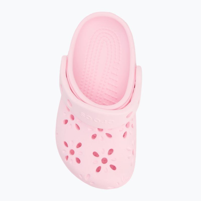 Crocs Classic Floral Cutout Clog Kids Toddler flip flops pink milk 6