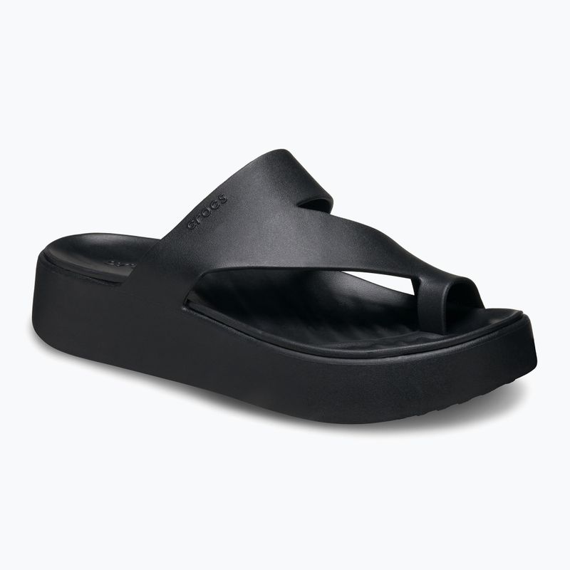 Women's Crocs Getaway Platform Toe Loop flip flops black