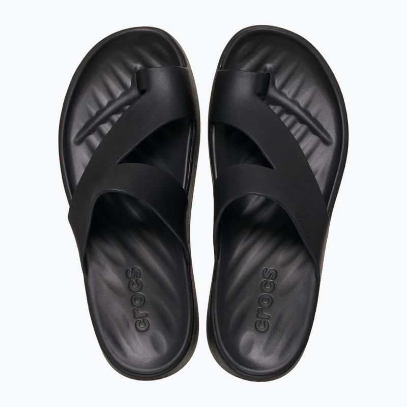 Women's Crocs Getaway Platform Toe Loop flip flops black 2