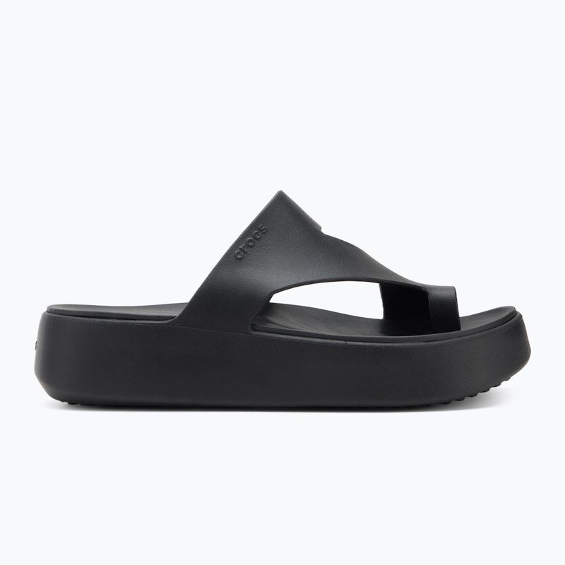 Women's Crocs Getaway Platform Toe Loop flip flops black 2