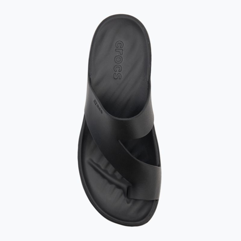 Women's Crocs Getaway Platform Toe Loop flip flops black 5