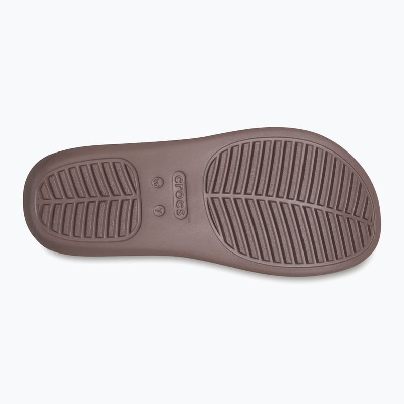 Women's Crocs Getaway Platform Toe Loop truffle flip flops 3