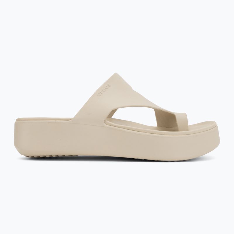 Women's flip-flops Crocs Getaway Platform Toe Loop sandstone 2