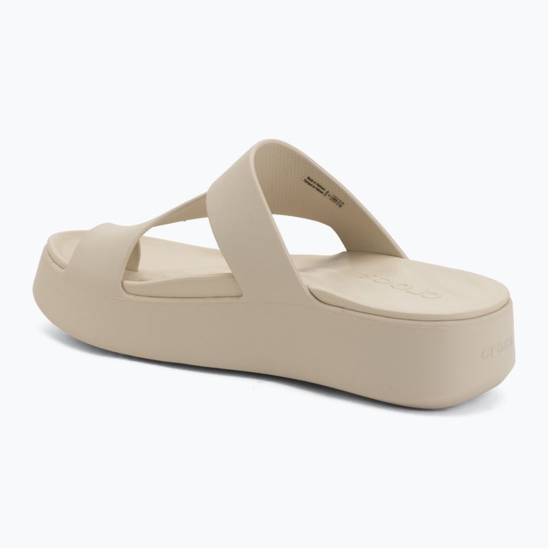 Women's flip-flops Crocs Getaway Platform Toe Loop sandstone 3